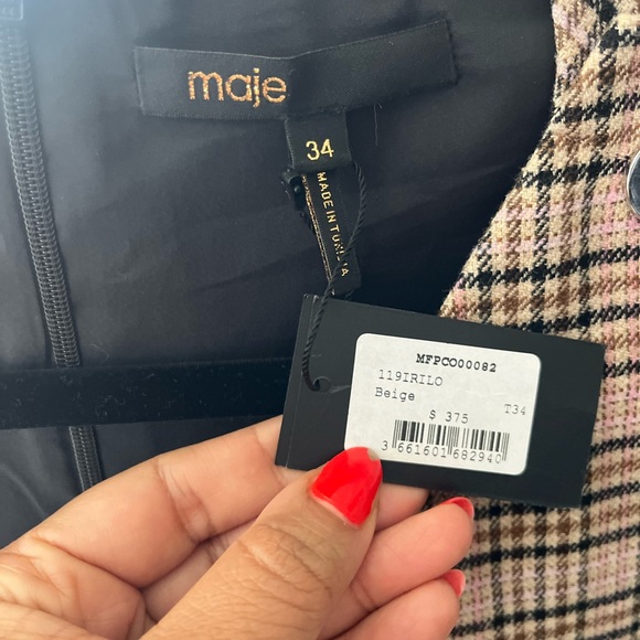 Wool Plaid Skirt Overlay Romper - Picture 4 of 4